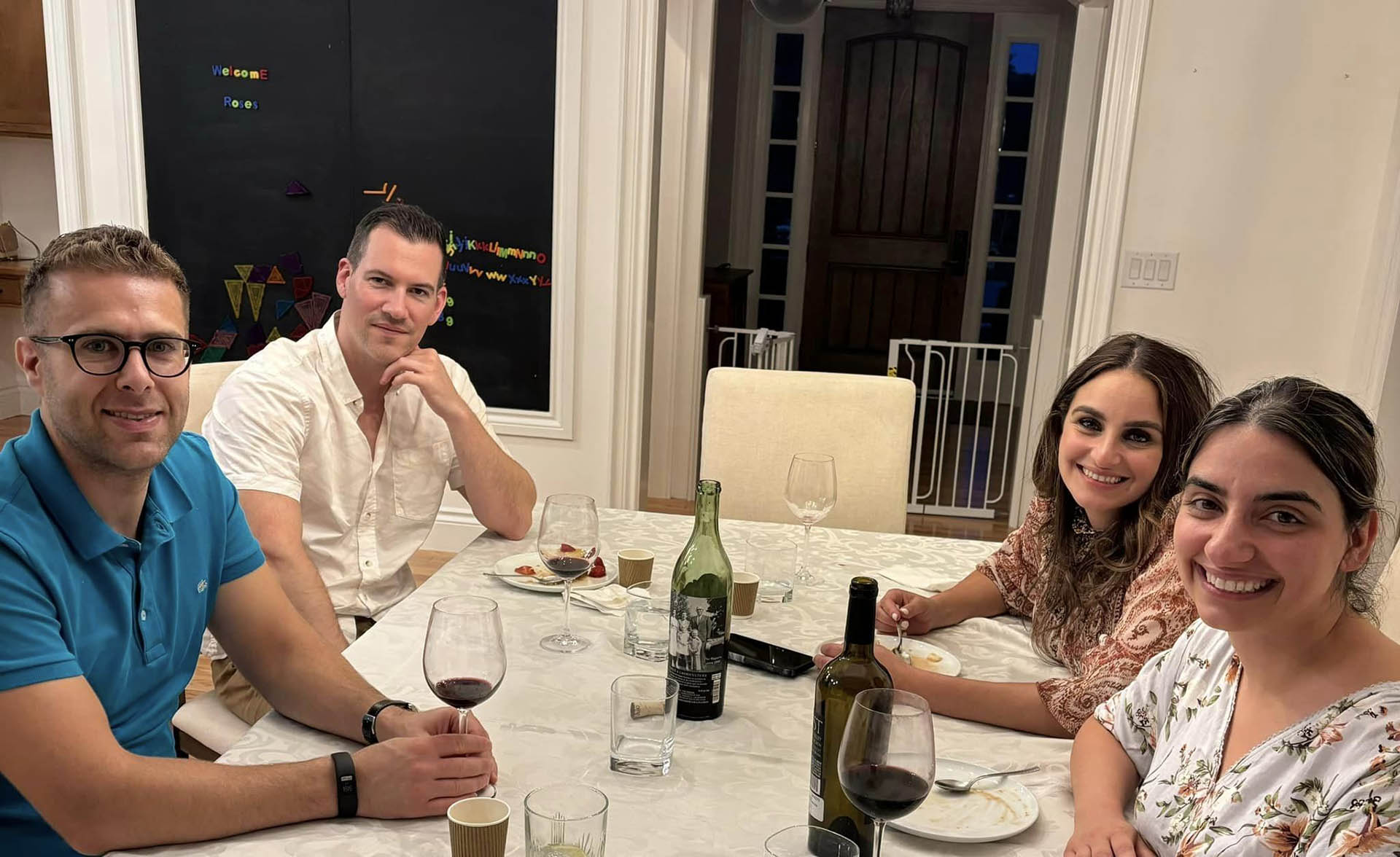 Guests enjoying their meal made by Henry Furtado.
